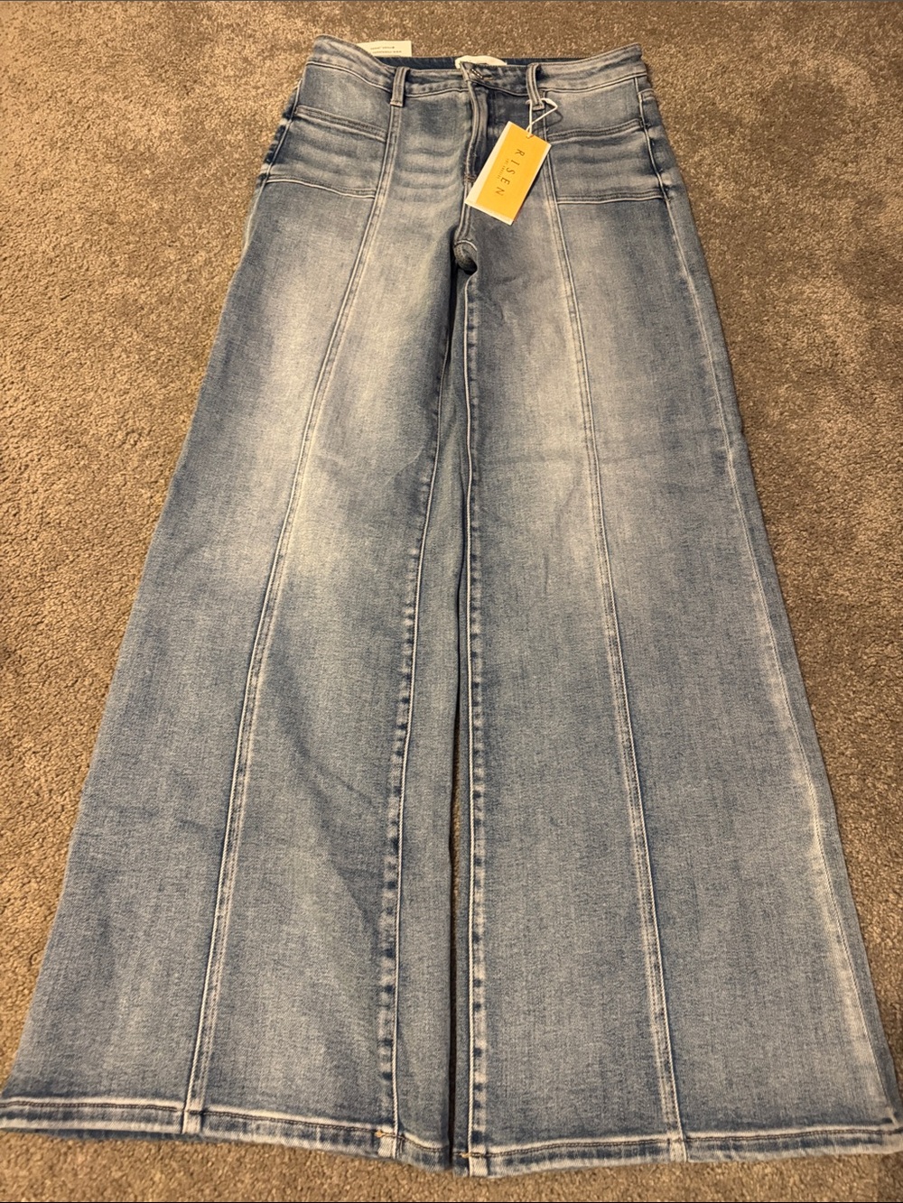 High-Rise Flare Jeans in Light Blue by A.L.C.